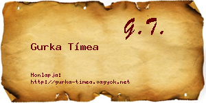 Gurka Tímea névjegykártya