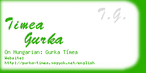 timea gurka business card