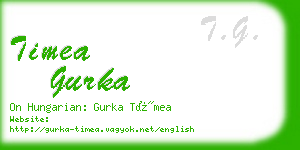 timea gurka business card